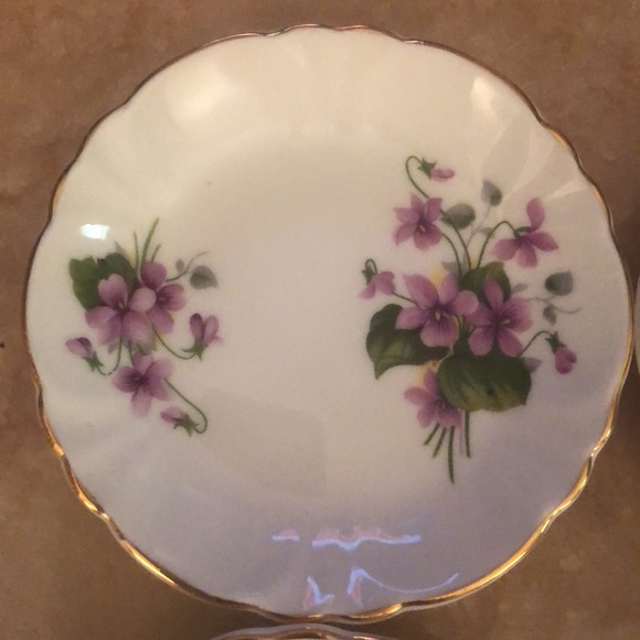 SET OF 4 FLORAL DISHES • PRINCESS HOUSE EXCLUSIVE • HAMMERSLEY FINE BONE CHINA - Picture 4 of 8